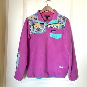 LoveShackFancy x Patagonia Purple Floral Jacket